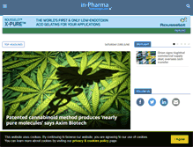 Tablet Screenshot of in-pharmatechnologist.com